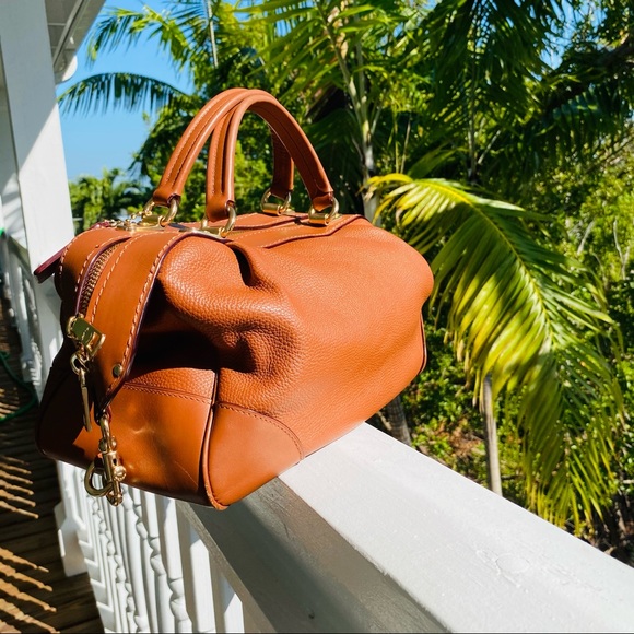 Coach Polished Pebble Lane Satchel EUC - Picture 12 of 16